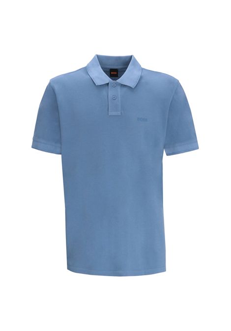 Polo Hugo Boss Prime Blu Pastello Uomo HUGO BOSS | Polo | 50507813-462